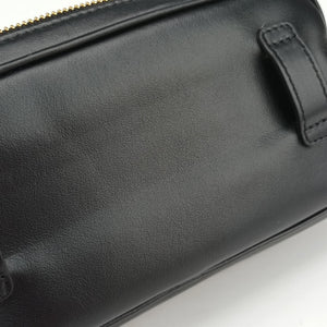 Vintage Miu Miu Logo belt Black leather  bum bag/waist bag | stylenewstar