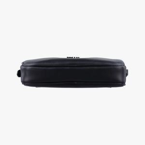 Vintage Miu Miu Logo belt Black leather  bum bag/waist bag | stylenewstar
