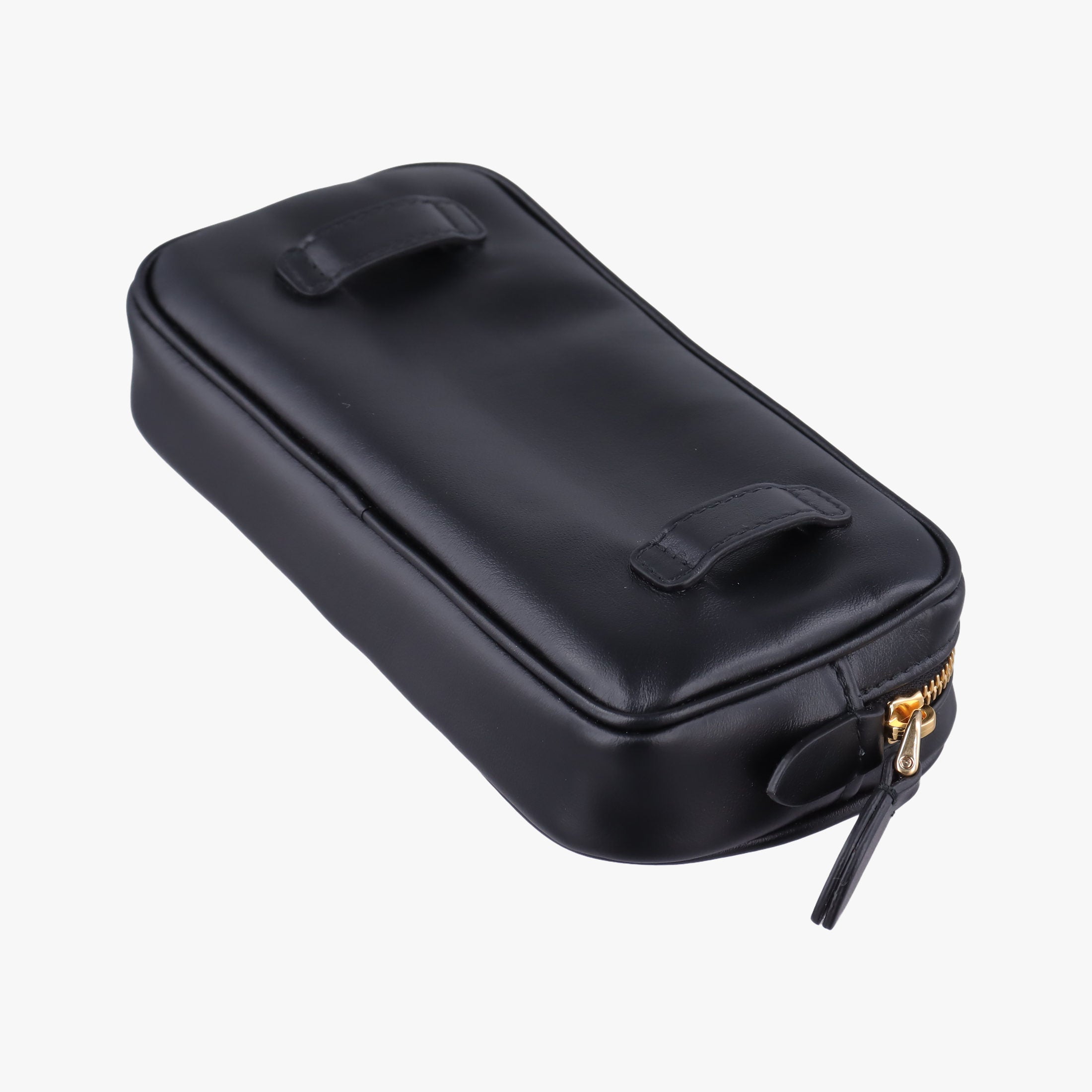 Vintage Miu Miu Logo belt Black leather  bum bag/waist bag | stylenewstar