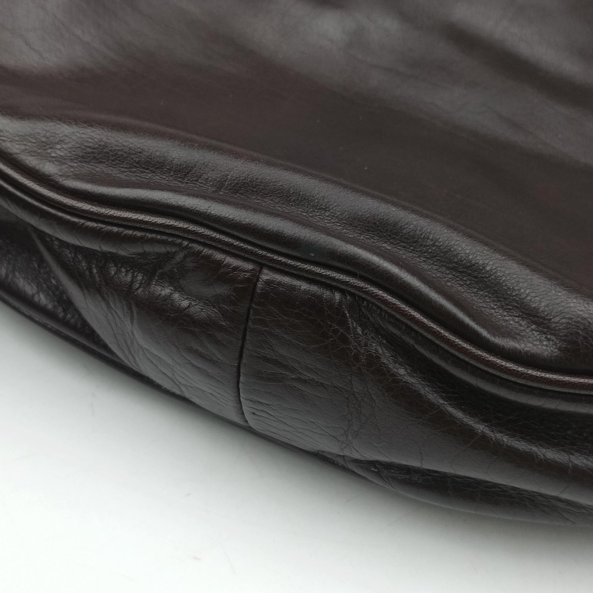 Pre-owned Gucci Duchessa Hobo Brown Leather 181492 shoulderbag | stylenewstar
