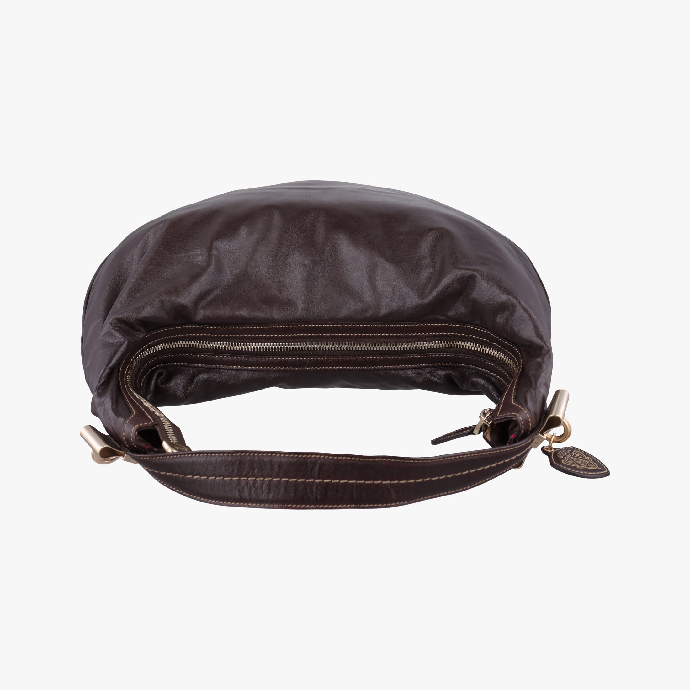 Pre-owned Gucci Duchessa Hobo Brown Leather 181492 shoulderbag | stylenewstar