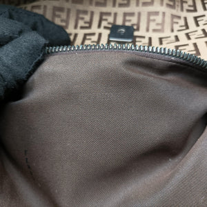 Pre-owned Fendi Zucchino Brown canvas 8BR036 shoulderbag | stylenewstar