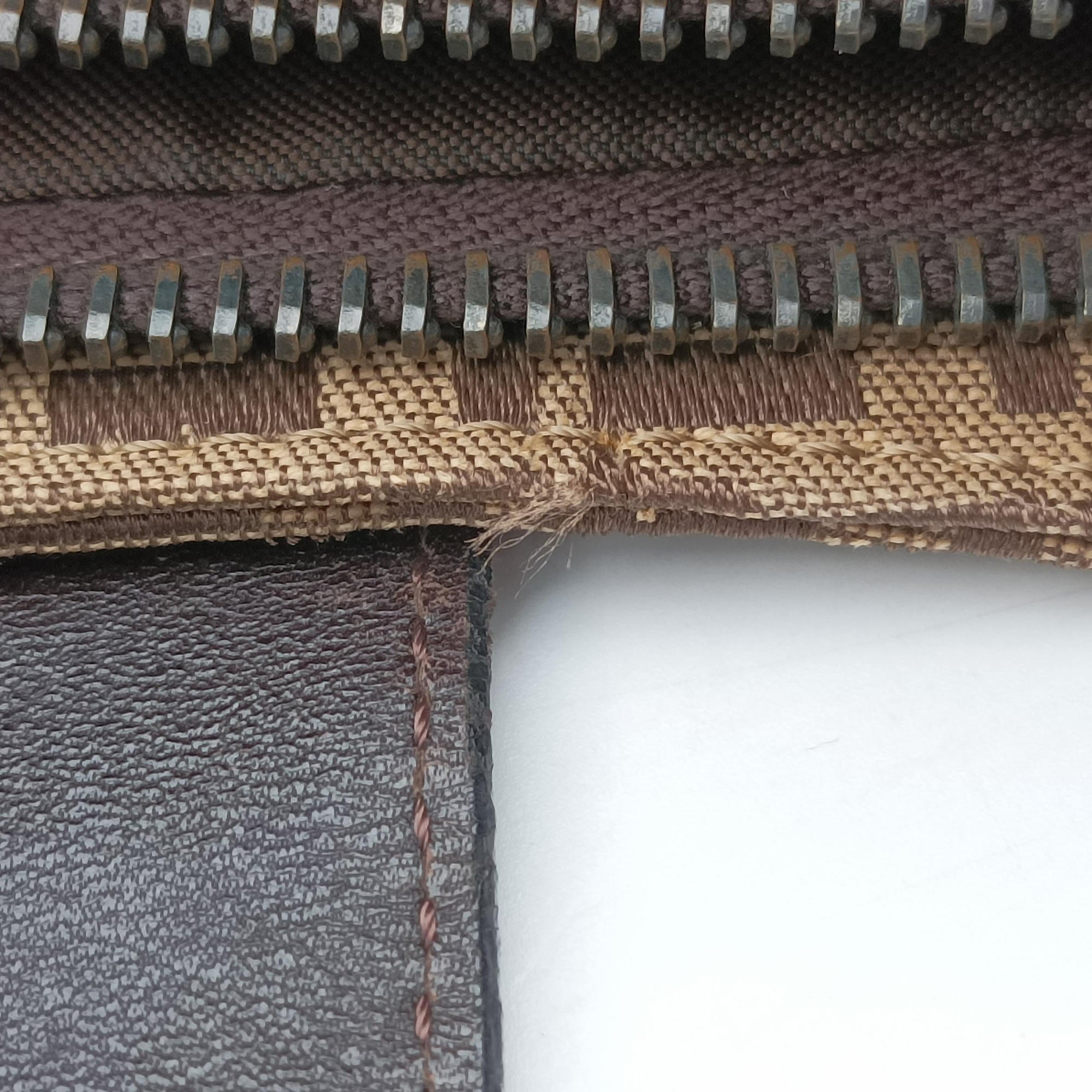 Pre-owned Fendi Zucchino Brown canvas 8BR036 shoulderbag | stylenewstar