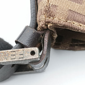 Pre-owned Fendi Zucchino Brown canvas 8BR036 shoulderbag | stylenewstar