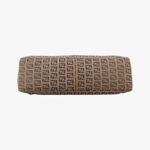 Pre-owned Fendi Zucchino Brown canvas 8BR036 shoulderbag | stylenewstar