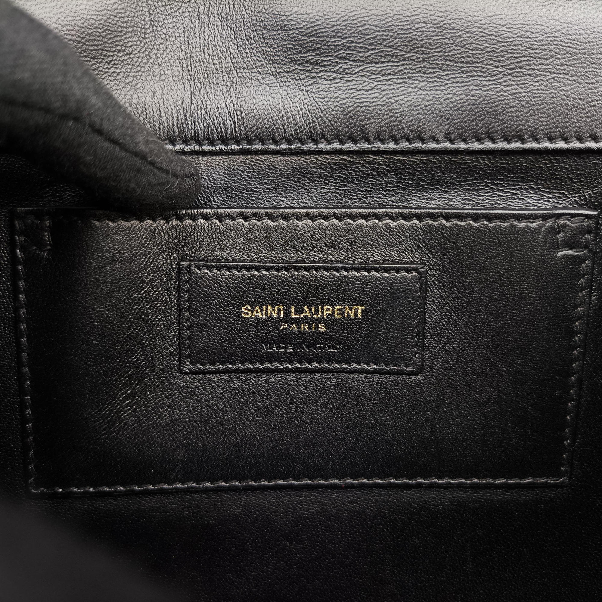 Vintage Yves Saint Laurent KATE Black Suede 354119 shoulderbag | stylenewstar