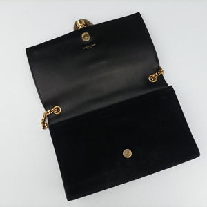 Vintage Yves Saint Laurent KATE Black Suede 354119 shoulderbag | stylenewstar