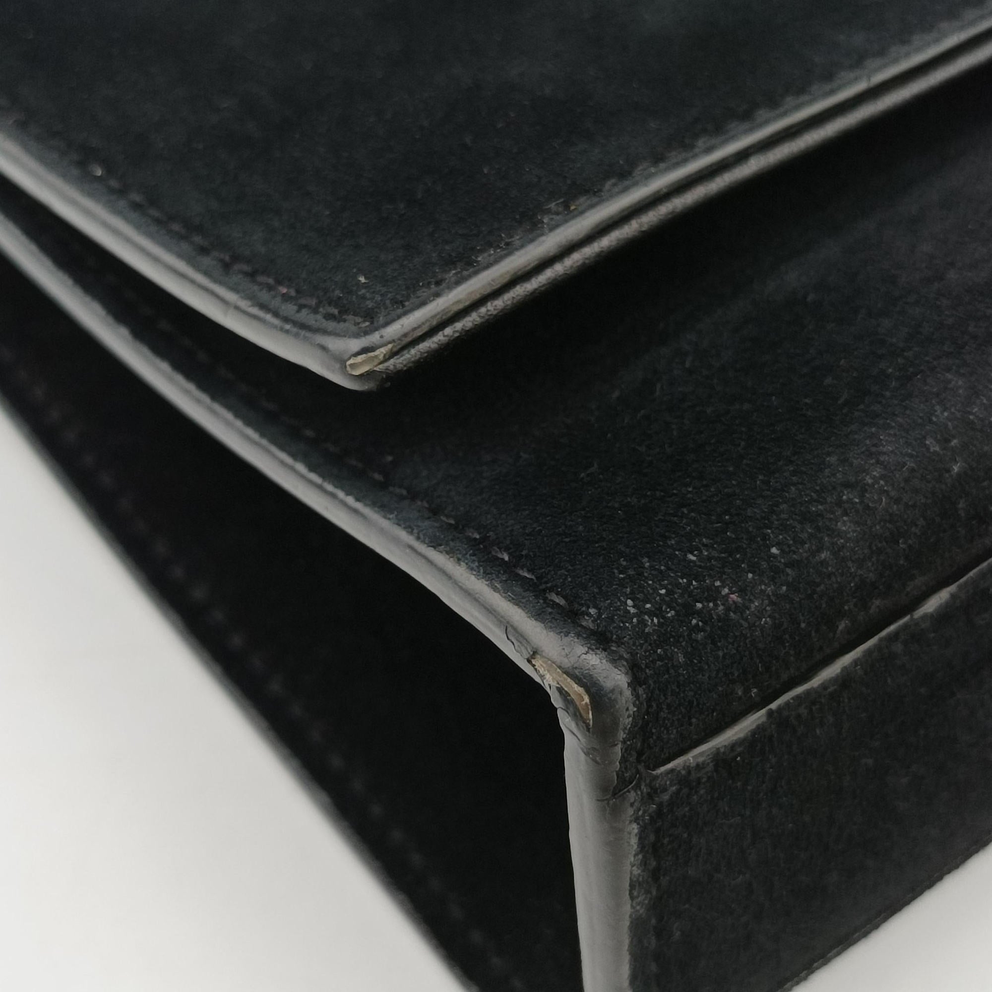 Vintage Yves Saint Laurent KATE Black Suede 354119 shoulderbag | stylenewstar