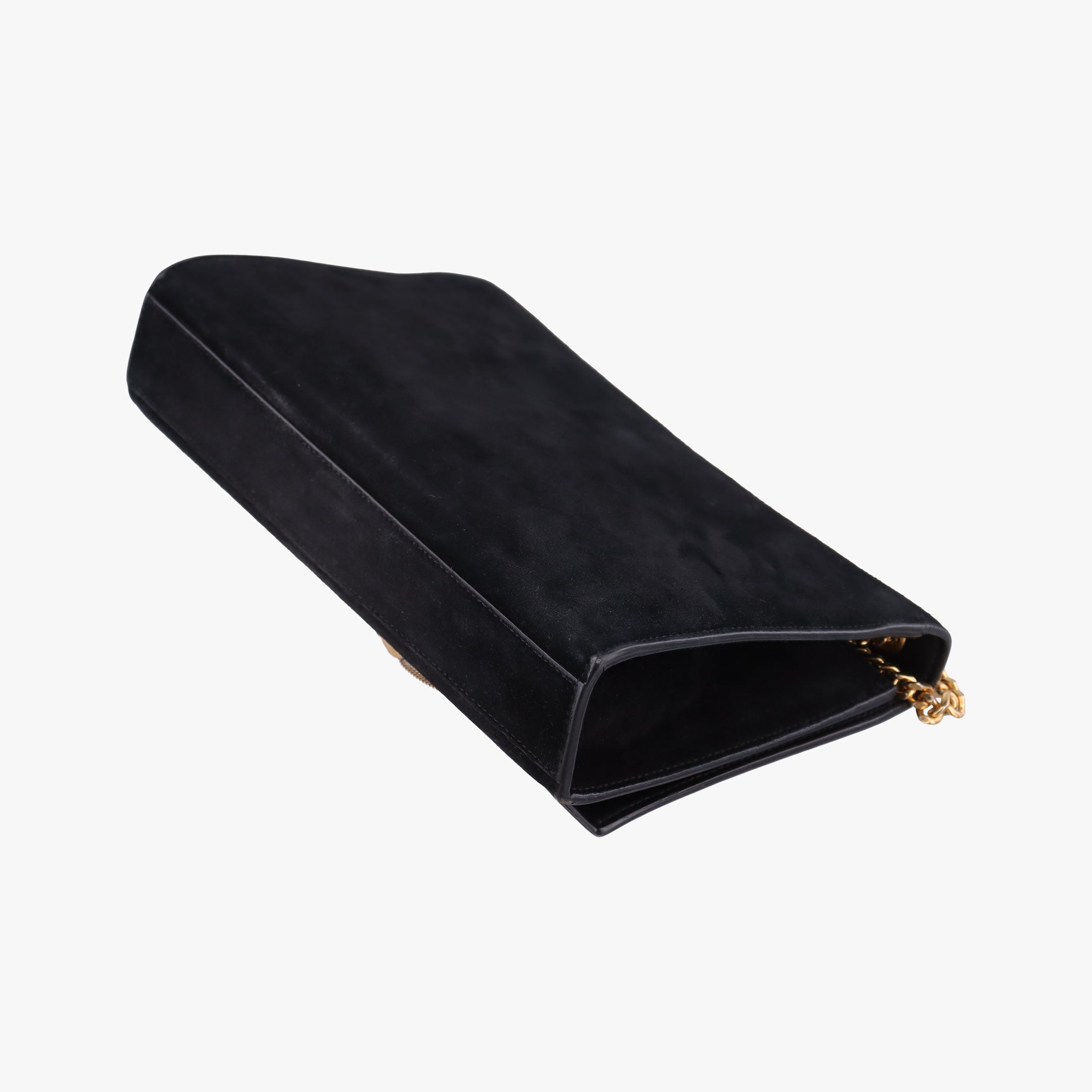 Vintage Yves Saint Laurent KATE Black Suede 354119 shoulderbag | stylenewstar