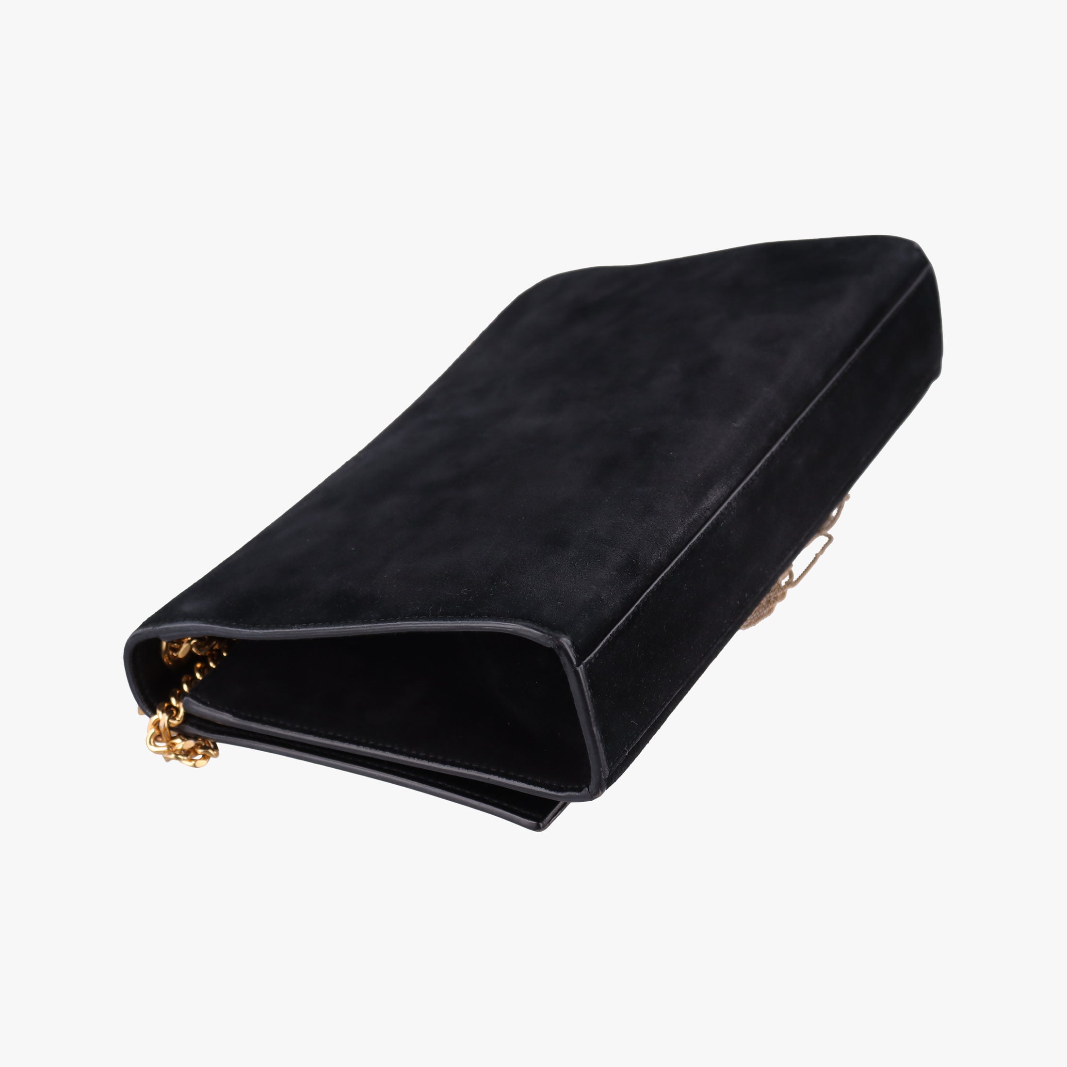 Vintage Yves Saint Laurent KATE Black Suede 354119 shoulderbag | stylenewstar