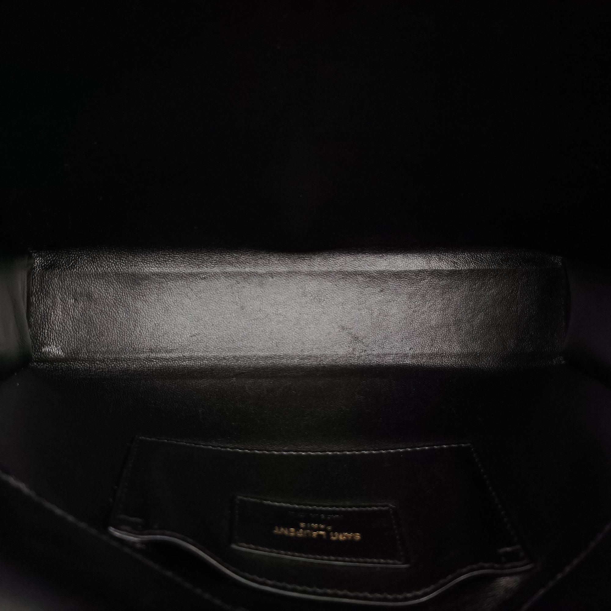 Vintage Yves Saint Laurent KATE Black Suede 354119 shoulderbag | stylenewstar