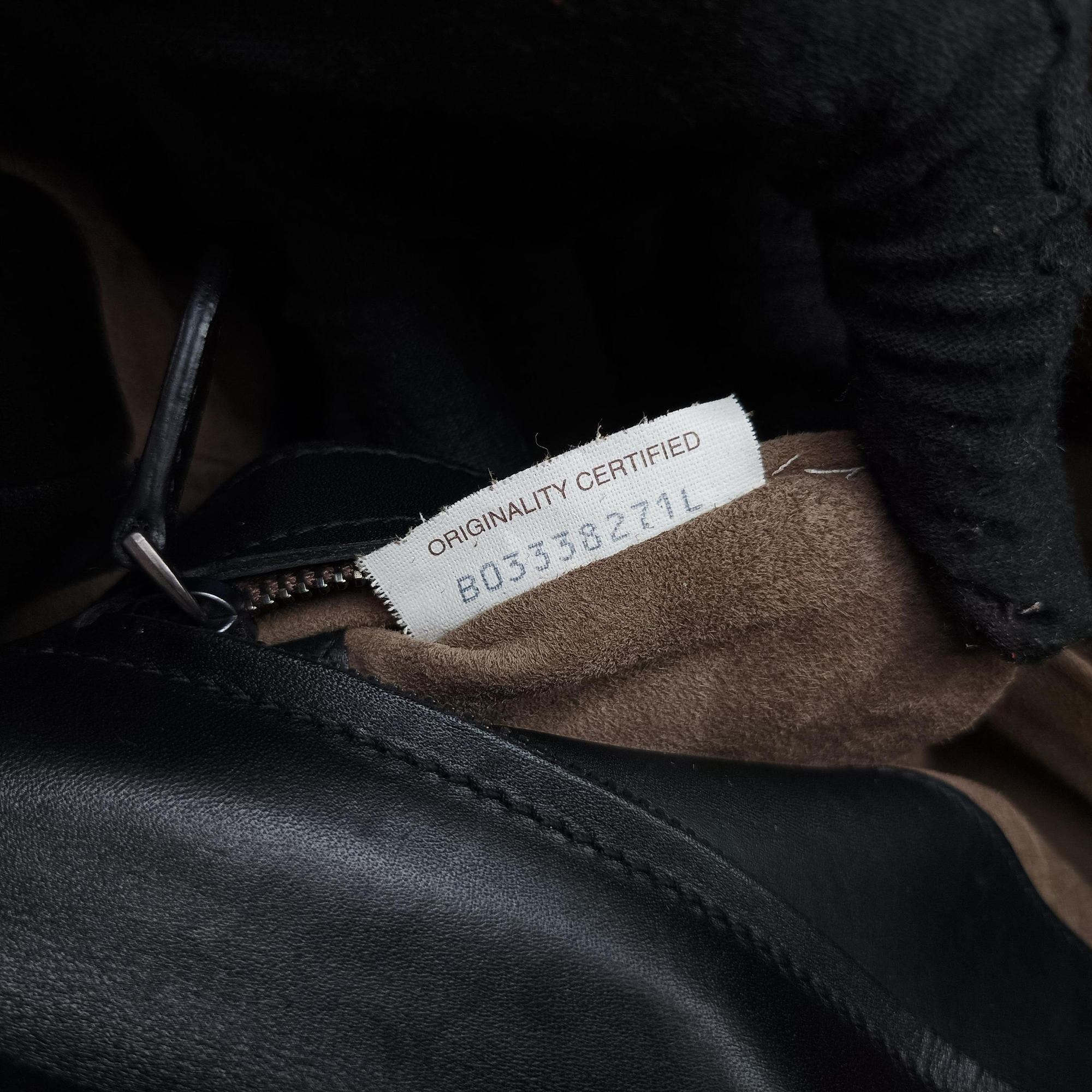 Pre-owned Bottega Veneta Intrecciato Black lambskin  shoulderbag | stylenewstar