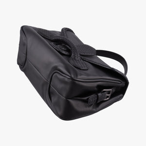 Pre-owned Bottega Veneta Intrecciato Black lambskin  shoulderbag | stylenewstar