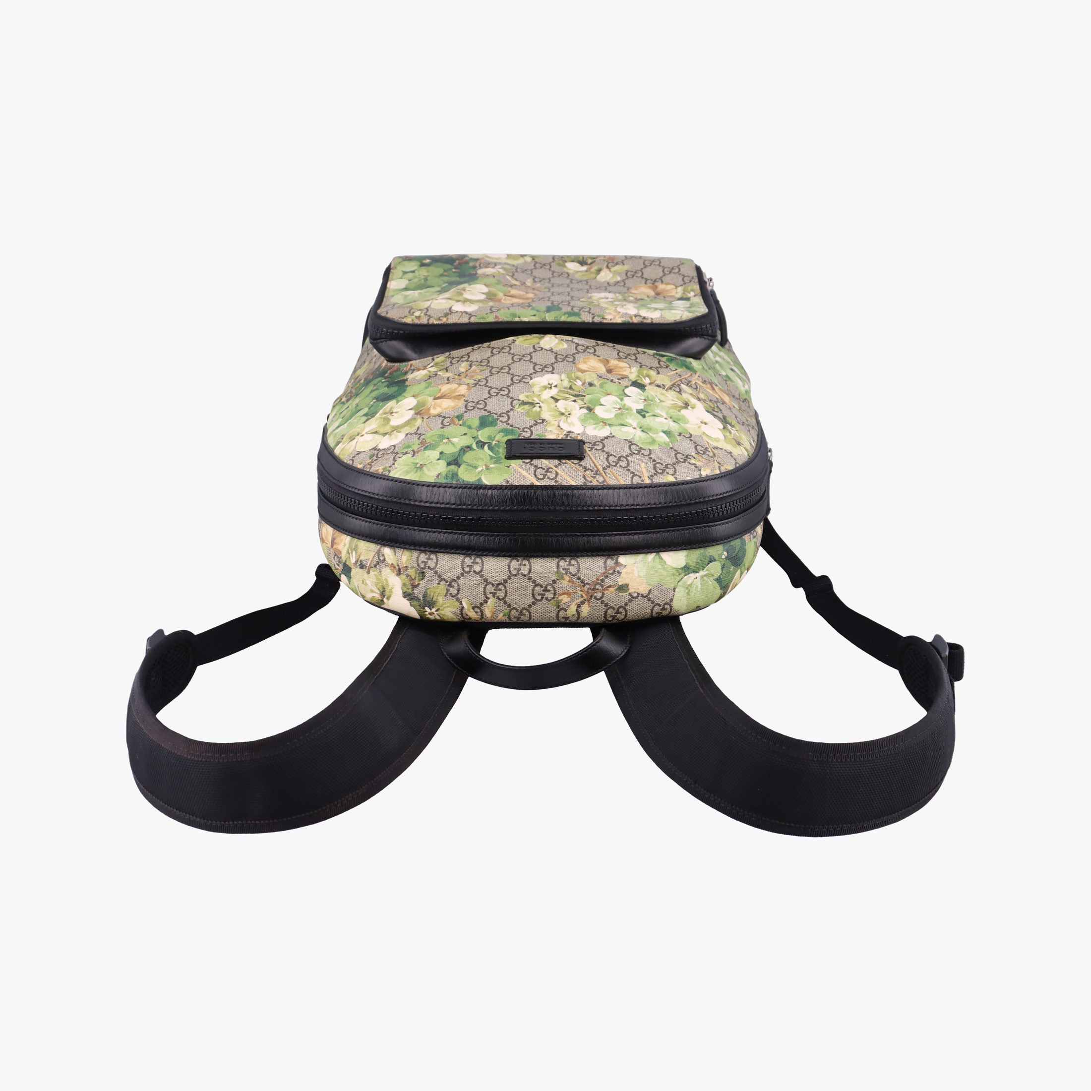 Pre-owned Gucci GG Blooms Beige×Multi PVC coated canvas×Leather 406370 backpack/rucksack | stylenewstar