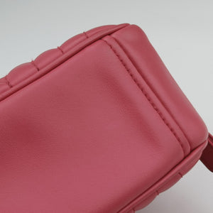 Pre-owned Prada Diagramme Pink leather 1BH084 shoulderbag | stylenewstar