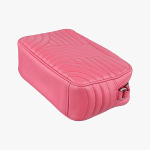 Pre-owned Prada Diagramme Pink leather 1BH084 shoulderbag | stylenewstar