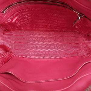Pre-owned Prada Diagramme Pink leather 1BH084 shoulderbag | stylenewstar