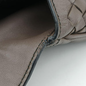 Pre-owned Bottega Veneta Luna Intrecciato Brown lambskin  shoulderbag | stylenewstar