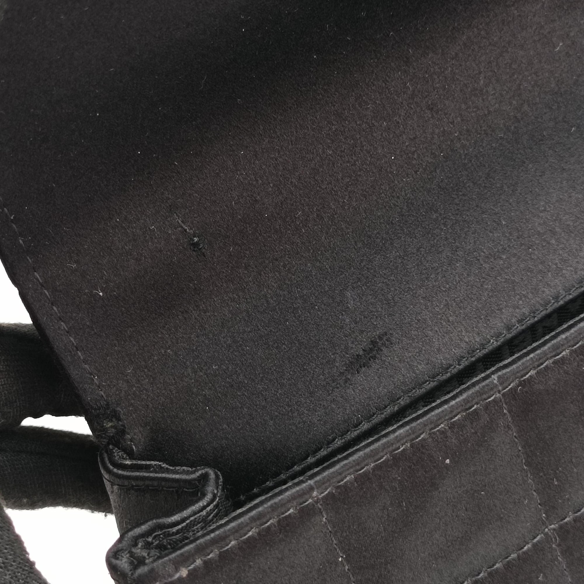 Secondhand Chanel Flap bag Black Satin fabric A16780 shoulderbag | stylenewstar