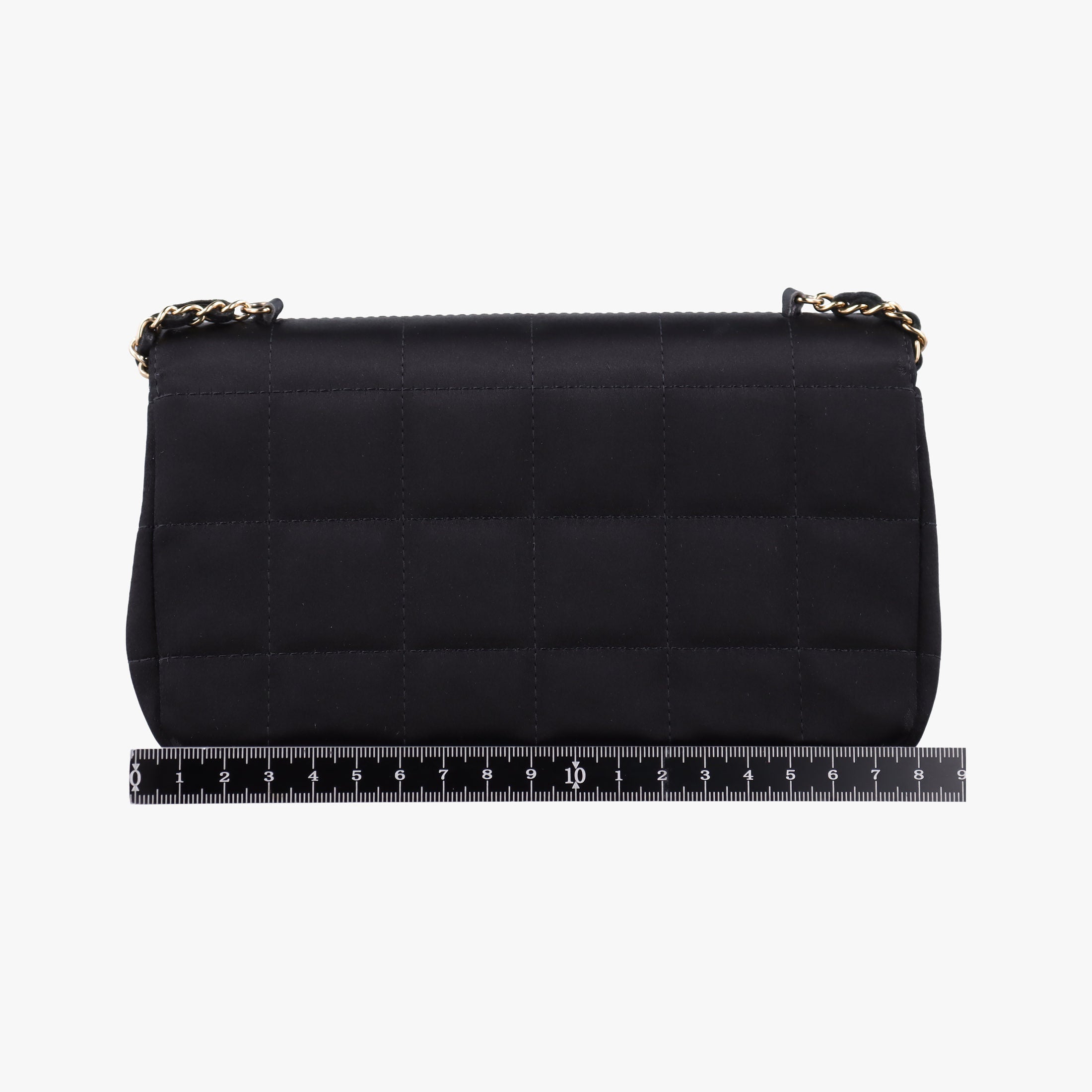 Secondhand Chanel Flap bag Black Satin fabric A16780 shoulderbag | stylenewstar