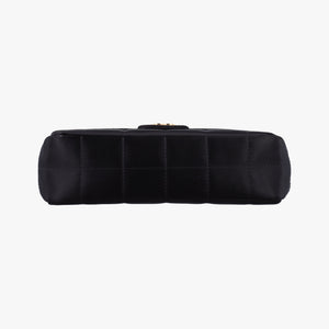 Secondhand Chanel Flap bag Black Satin fabric A16780 shoulderbag | stylenewstar