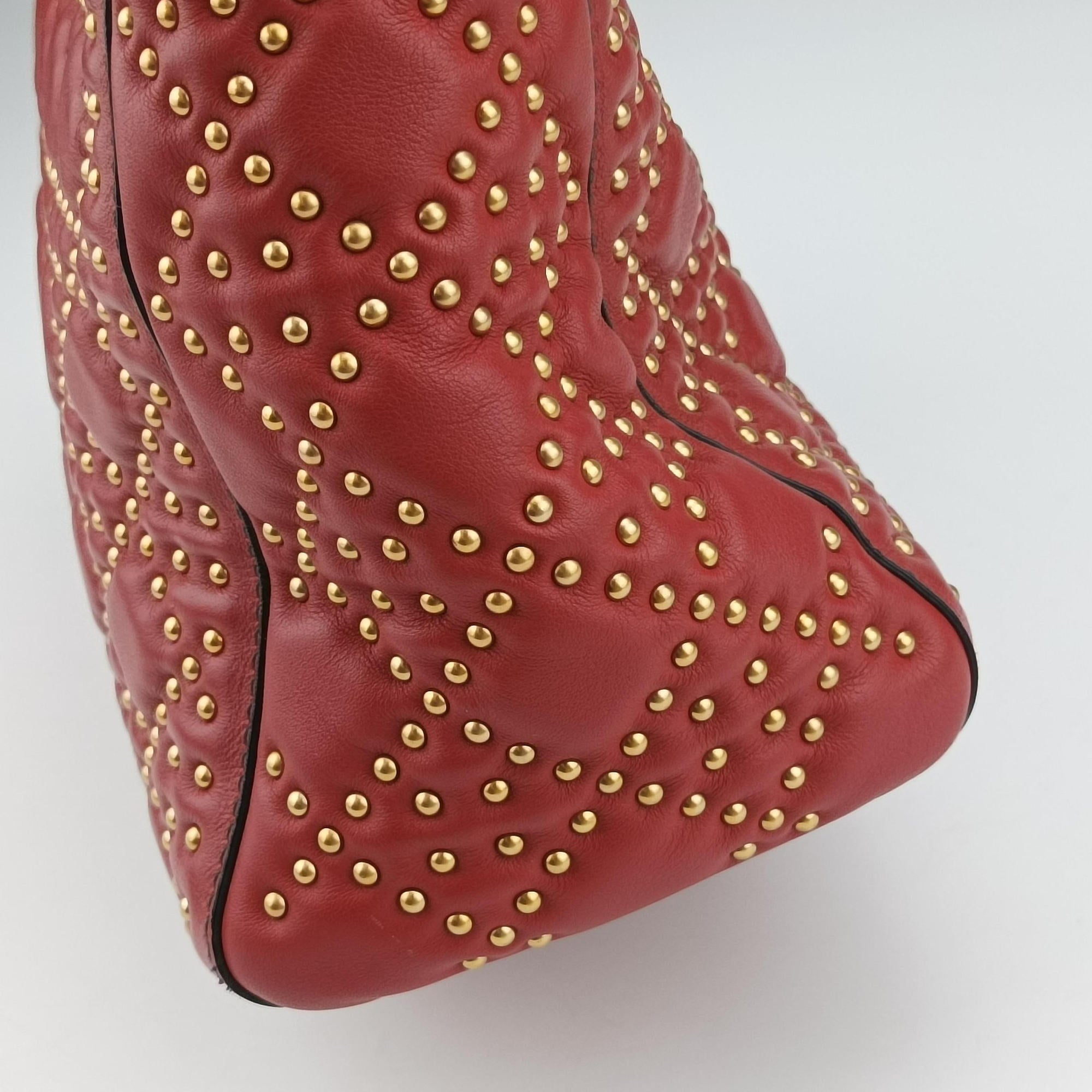 Pre-owned Christian Dior Lady Dior Red Leather  handbag | stylenewstar