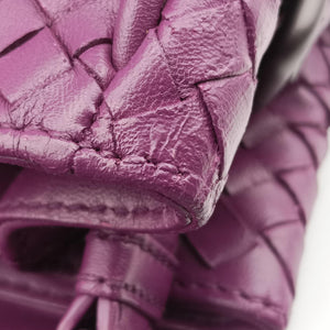 Vintage Bottega Veneta Intrecciato Purple lambskin  shoulderbag | stylenewstar