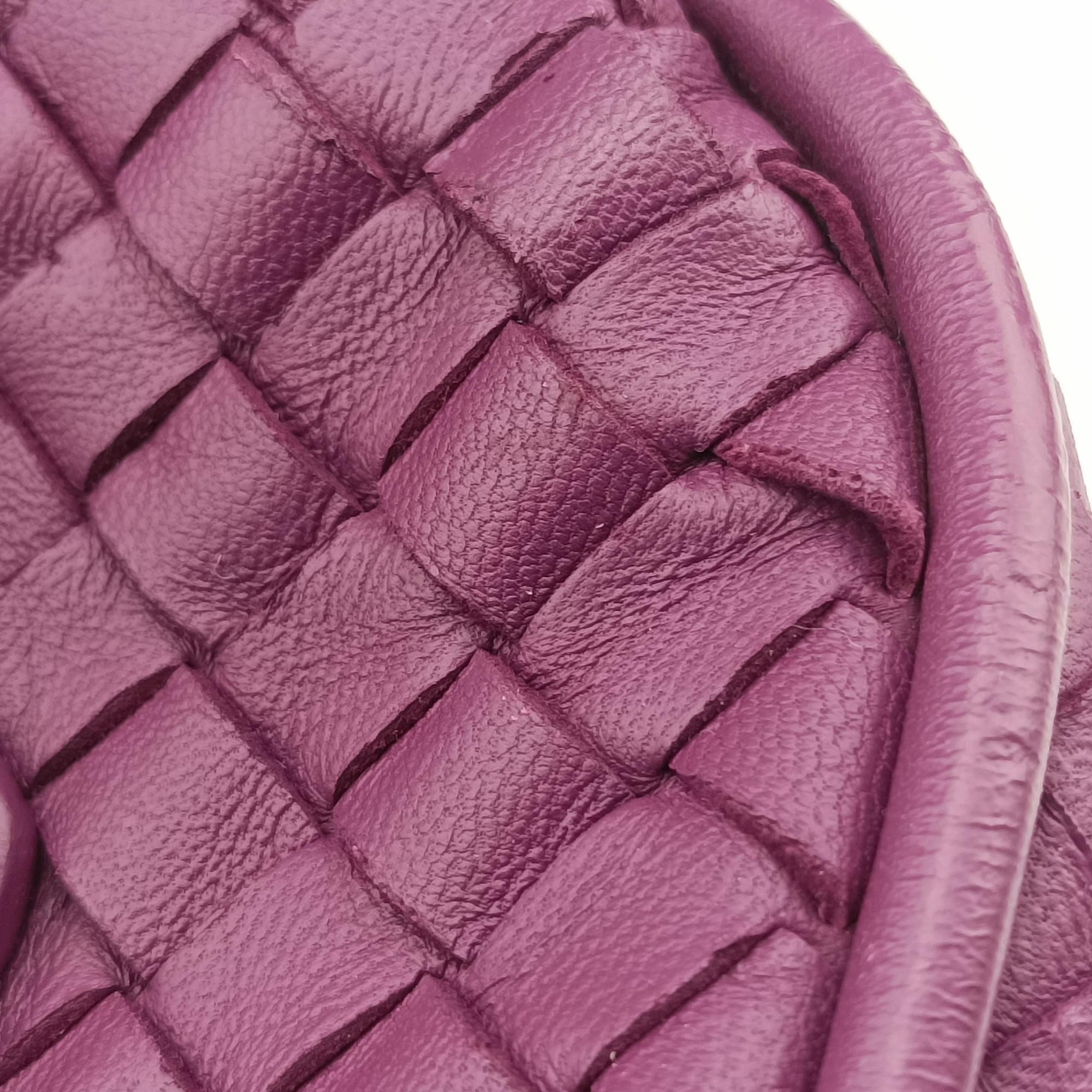Vintage Bottega Veneta Intrecciato Purple lambskin  shoulderbag | stylenewstar