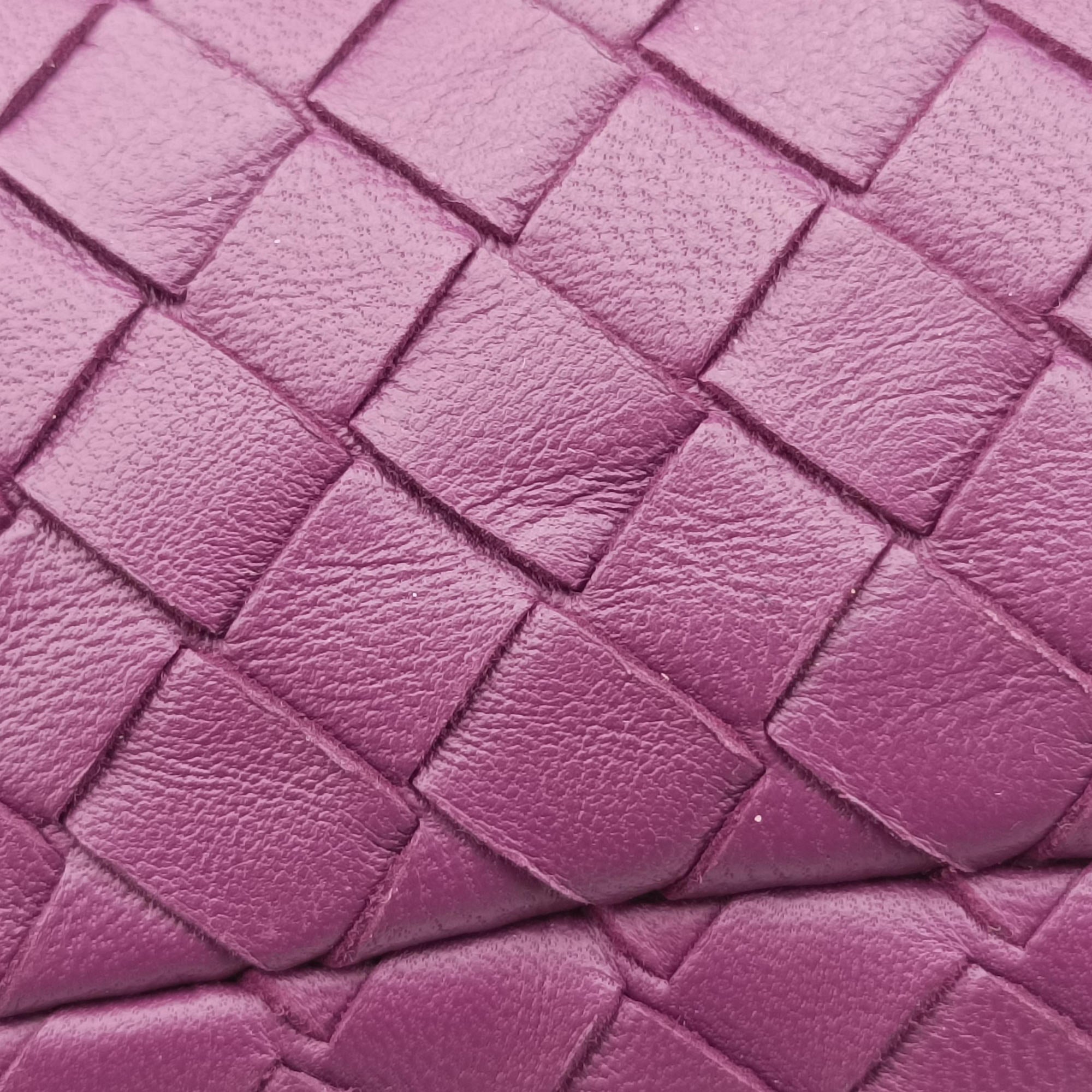 Vintage Bottega Veneta Intrecciato Purple lambskin  shoulderbag | stylenewstar