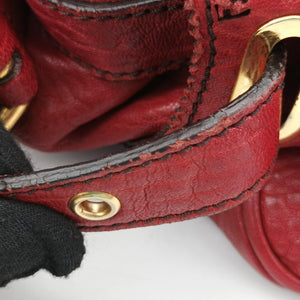Pre-owned Fendi Etniko Red Leather 8BN162 handbag | stylenewstar