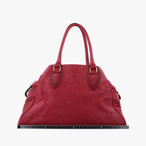 Pre-owned Fendi Etniko Red Leather 8BN162 handbag | stylenewstar