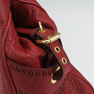 Pre-owned Fendi Etniko Red Leather 8BN162 handbag | stylenewstar