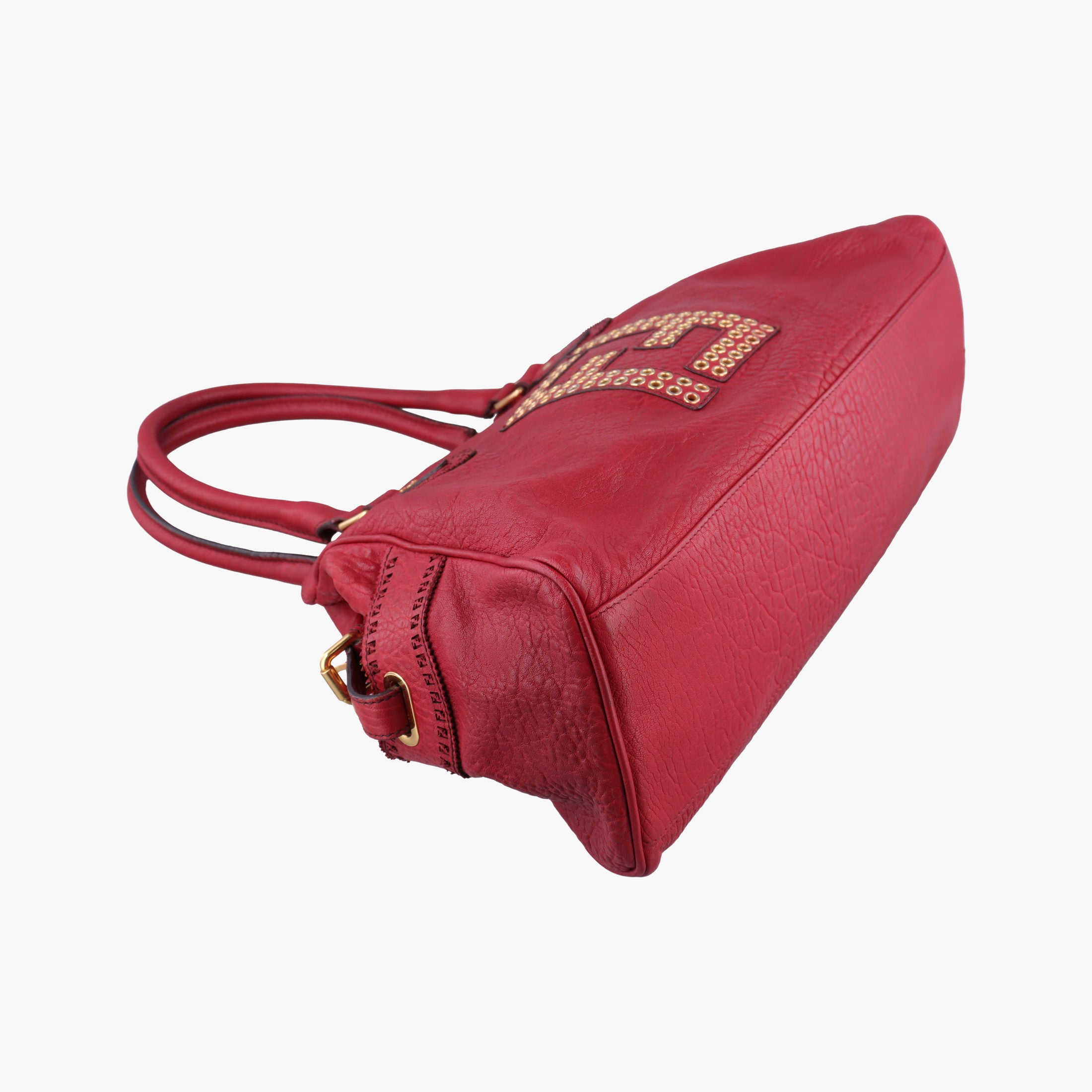 Pre-owned Fendi Etniko Red Leather 8BN162 handbag | stylenewstar