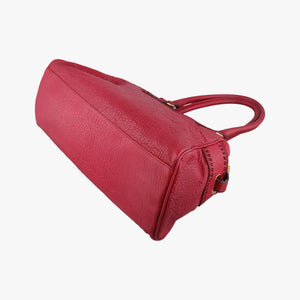 Pre-owned Fendi Etniko Red Leather 8BN162 handbag | stylenewstar