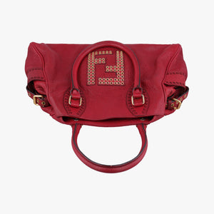 Pre-owned Fendi Etniko Red Leather 8BN162 handbag | stylenewstar