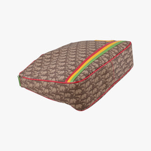 Pre-owned Christian Dior Rasta Trotter Messenger beige×Multicolour PVC coated canvas  shoulderbag | stylenewstar