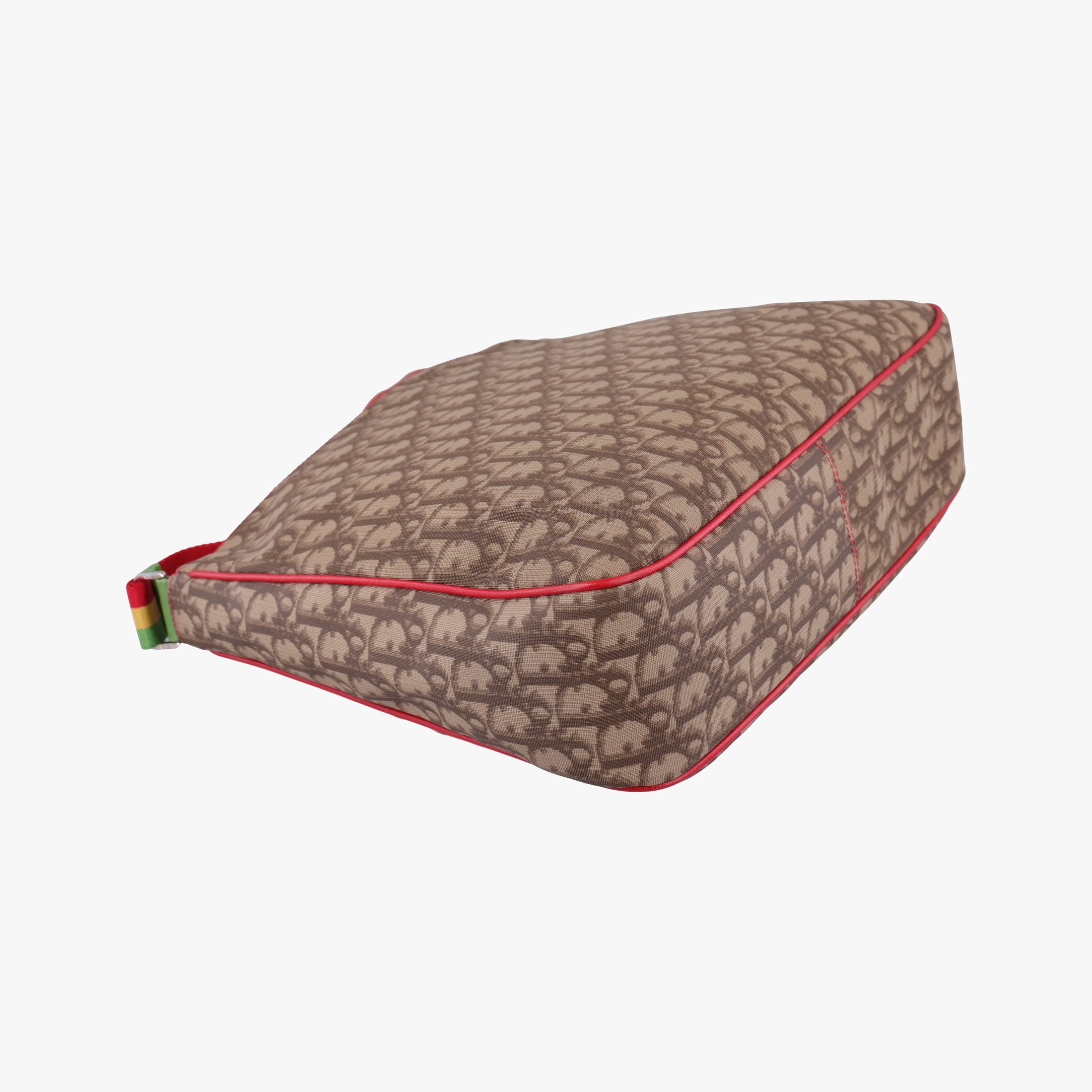 Pre-owned Christian Dior Rasta Trotter Messenger beige×Multicolour PVC coated canvas  shoulderbag | stylenewstar