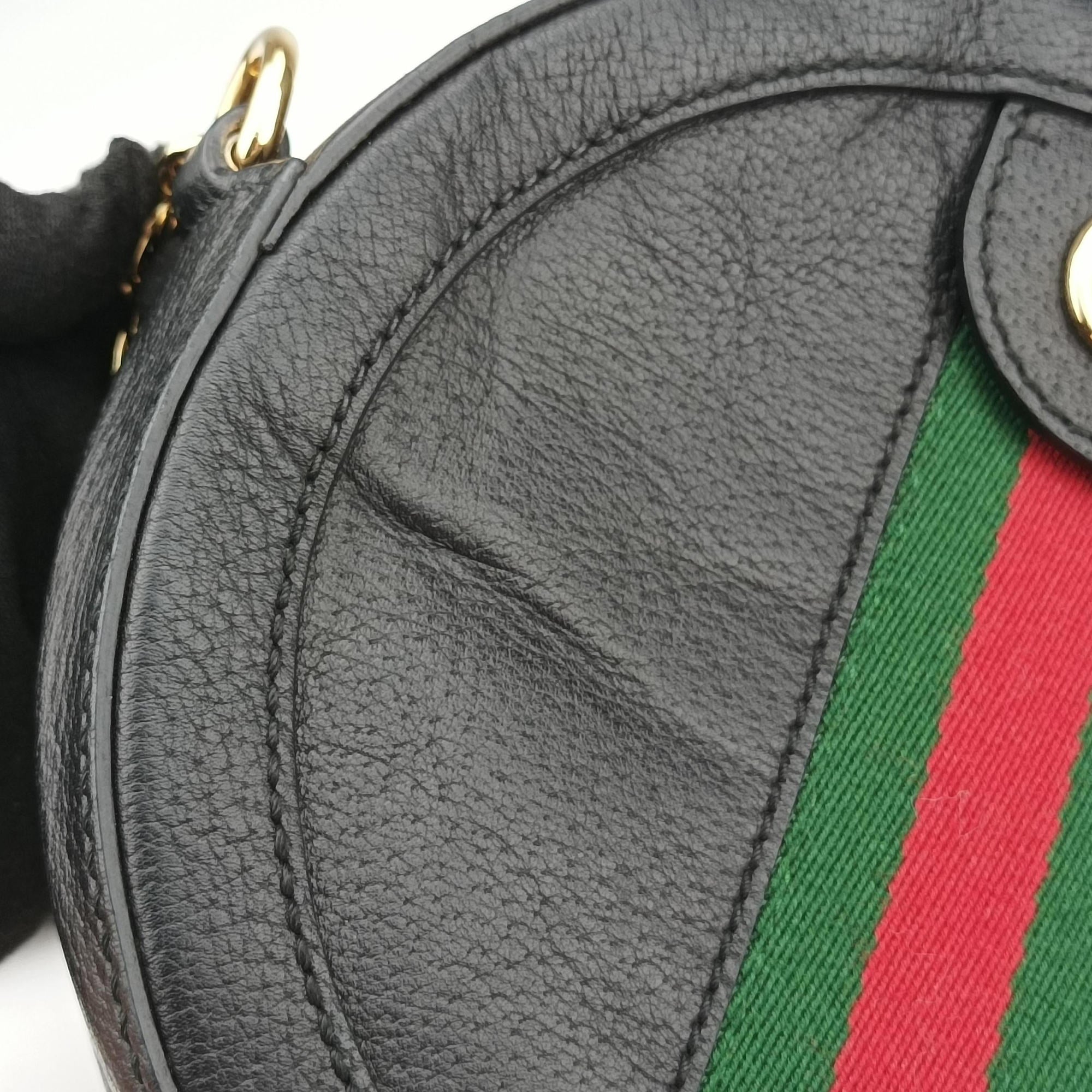 Secondhand Gucci Ophidia Black Leather 550618 shoulderbag | stylenewstar