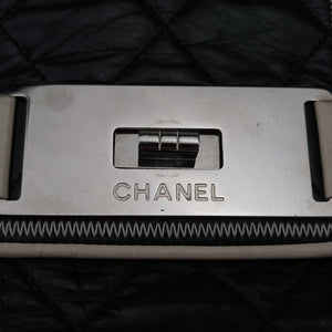 Pre-owned Chanel East West 2.55 Black Leather 37697 shoulderbag | stylenewstar