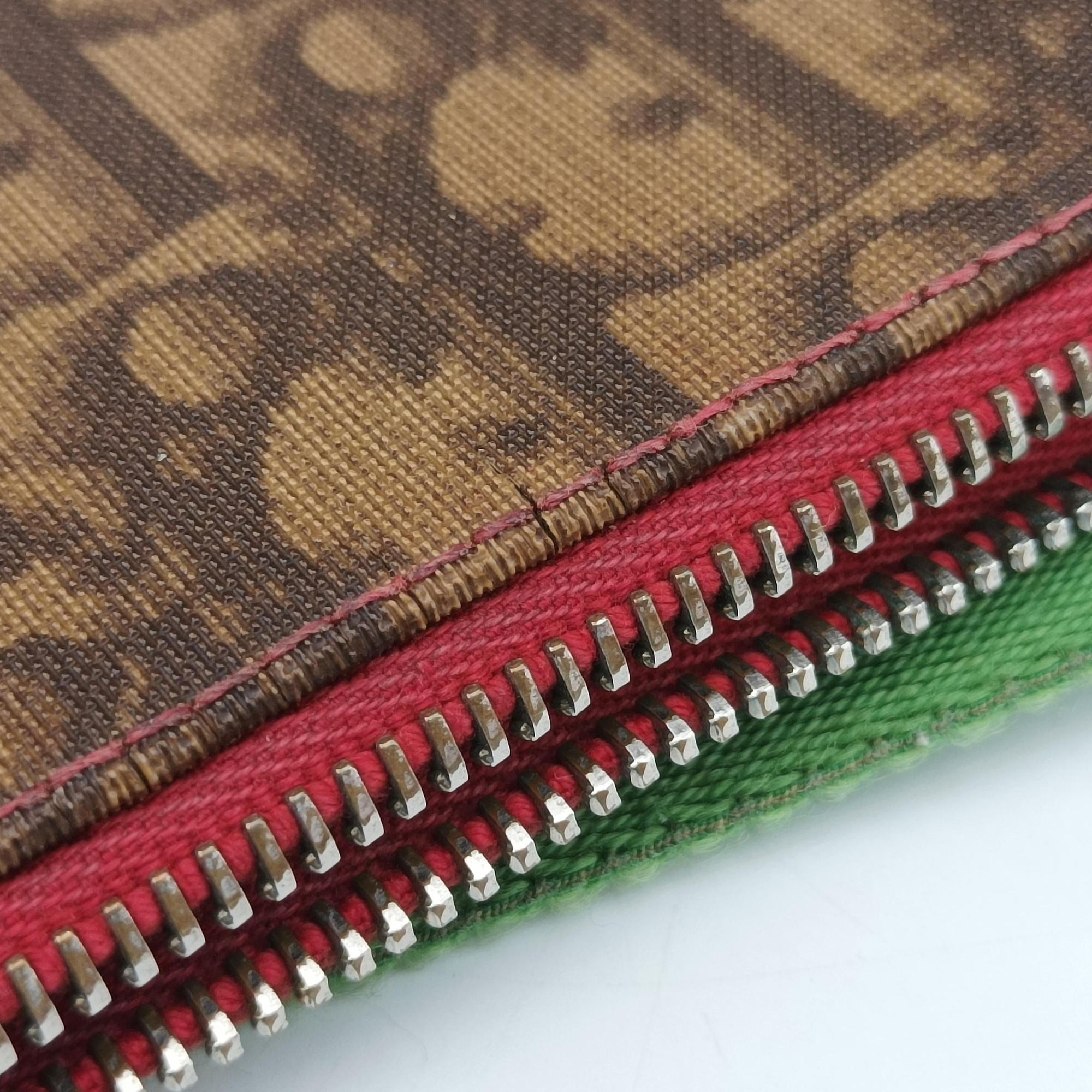 Secondhand Christian Dior Rasta Trotter Messenger beige×Multicolour PVC coated canvas  shoulderbag | stylenewstar