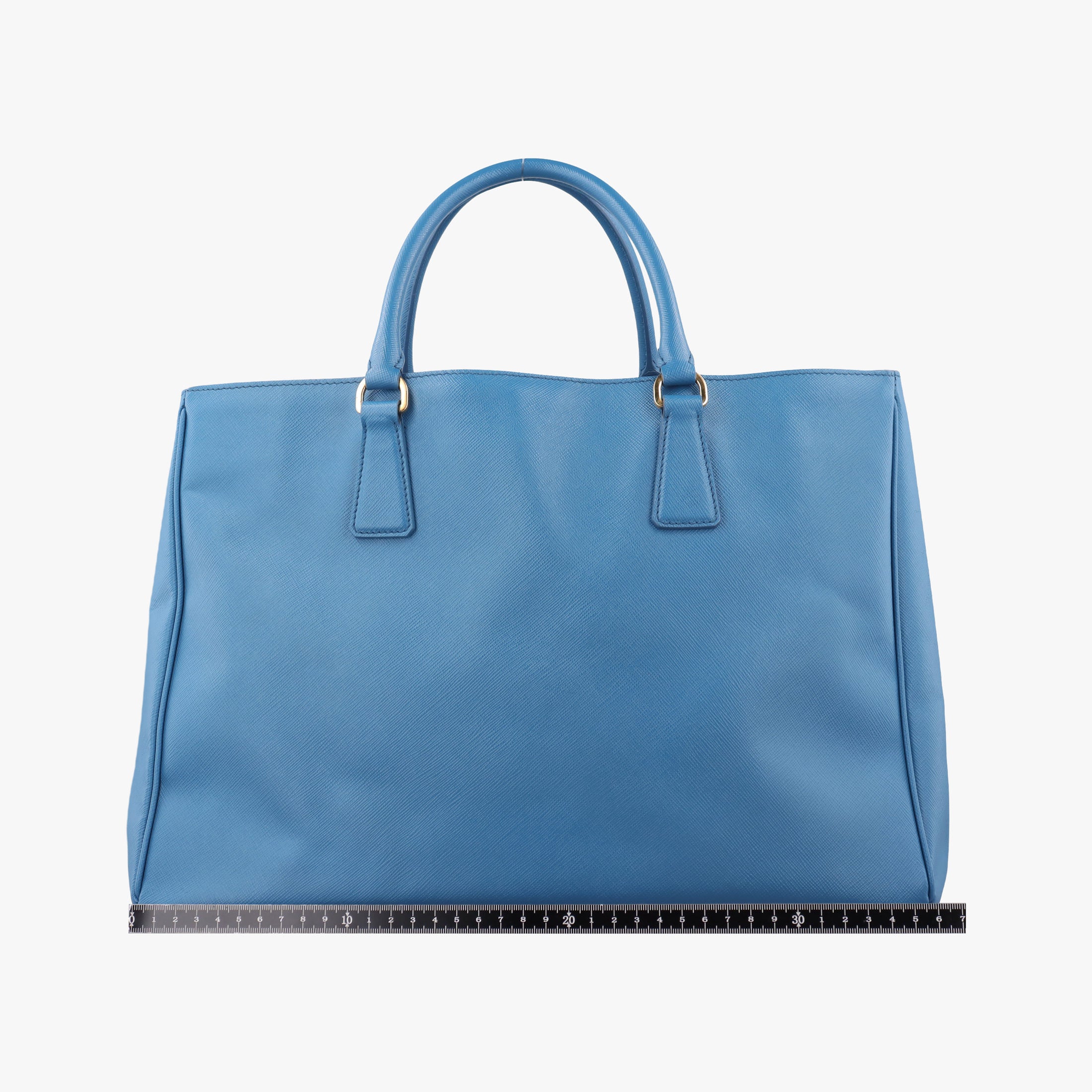 Pre-owned Prada Galleria Blue SAFFIANO Leather BN1786 handbag | stylenewstar