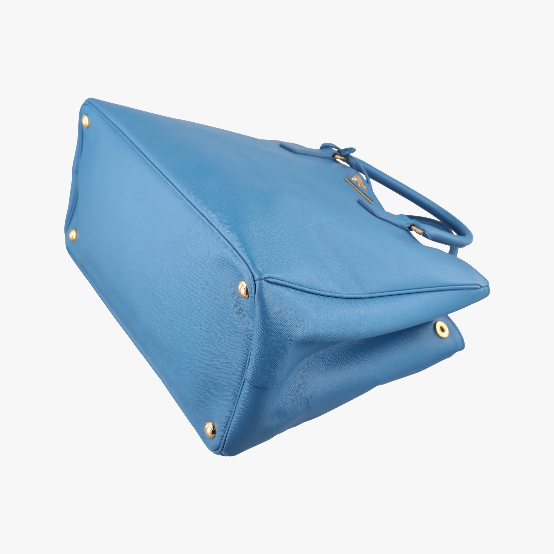 Pre-owned Prada Galleria Blue SAFFIANO Leather BN1786 handbag | stylenewstar