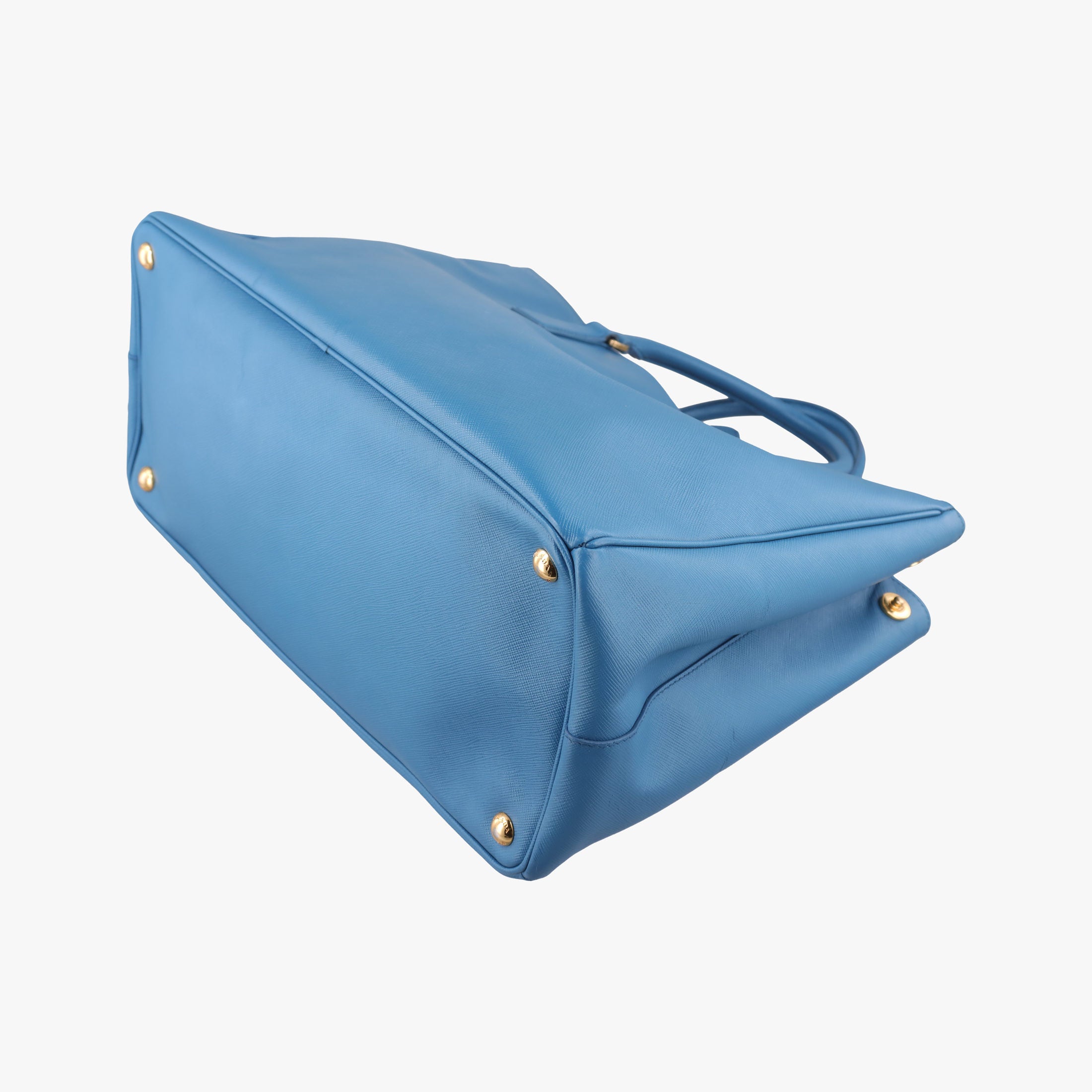 Pre-owned Prada Galleria Blue SAFFIANO Leather BN1786 handbag | stylenewstar