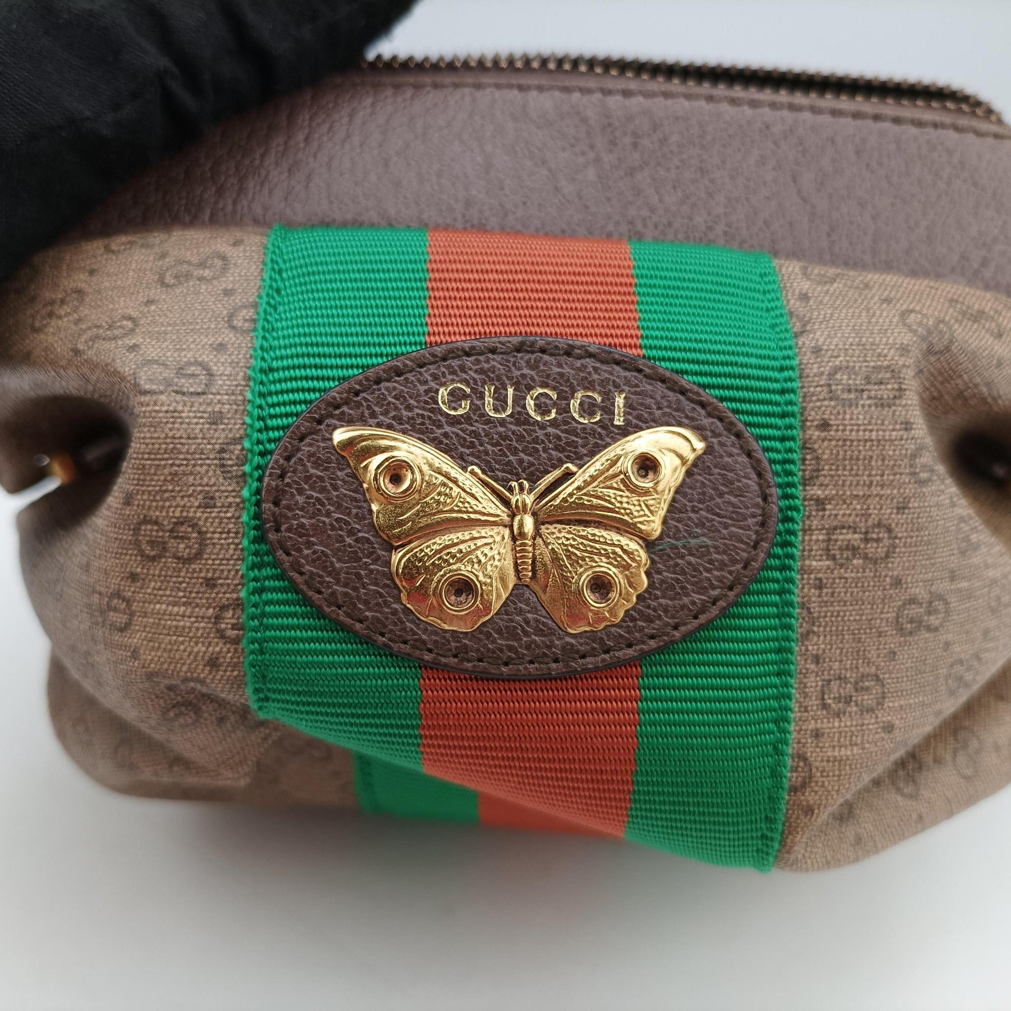Pre-owned Gucci New Candy Brown PVC coated canvas 564582 shoulderbag | stylenewstar