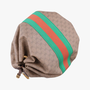 Pre-owned Gucci New Candy Brown PVC coated canvas 564582 shoulderbag | stylenewstar