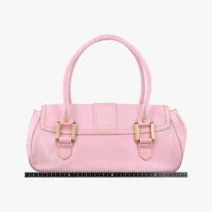 Pre-owned Fendi Logo flap bag Pink Leather 8BN116 handbag | stylenewstar