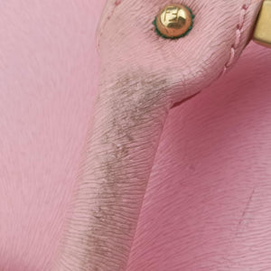 Pre-owned Fendi Logo flap bag Pink Leather 8BN116 handbag | stylenewstar
