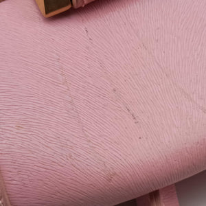 Pre-owned Fendi Logo flap bag Pink Leather 8BN116 handbag | stylenewstar