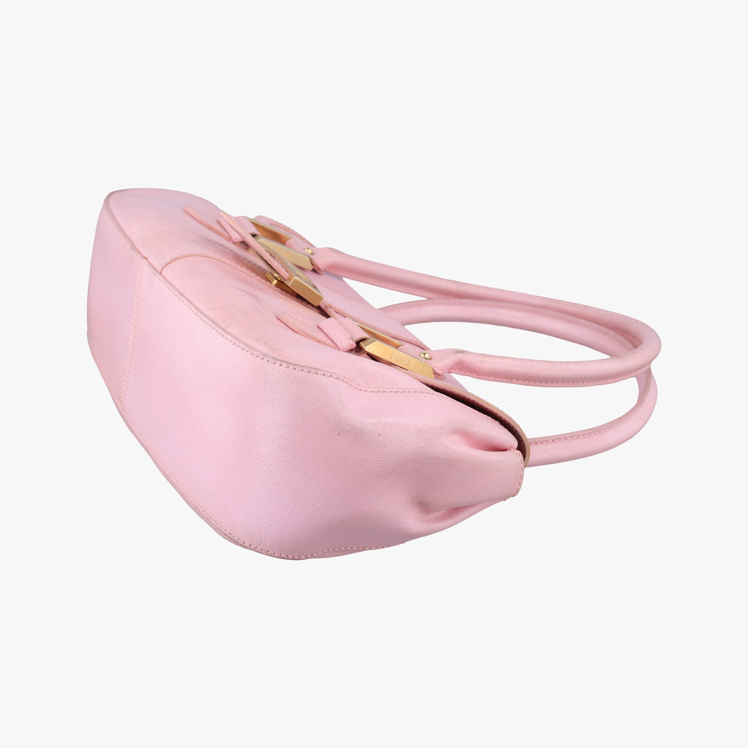Pre-owned Fendi Logo flap bag Pink Leather 8BN116 handbag | stylenewstar