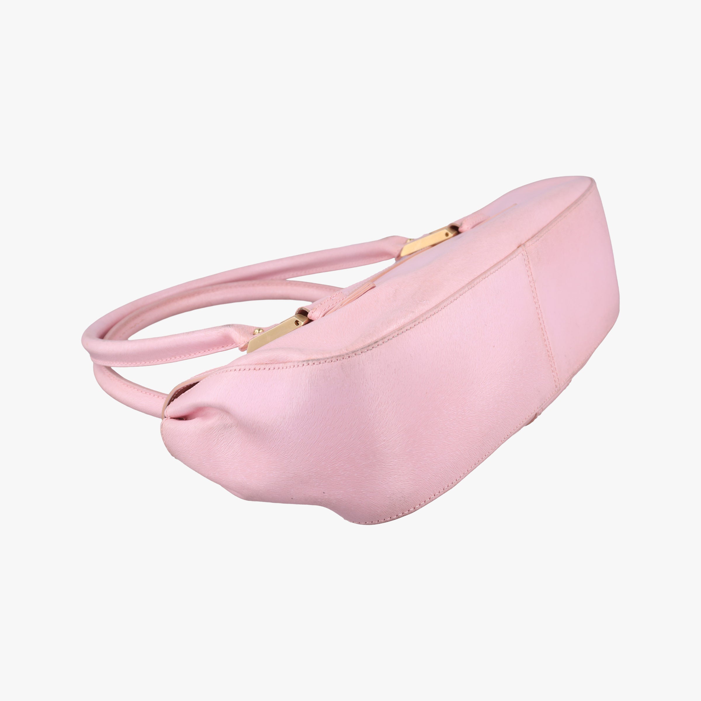 Pre-owned Fendi Logo flap bag Pink Leather 8BN116 handbag | stylenewstar